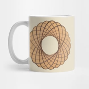 Spirograph on old paper Mug